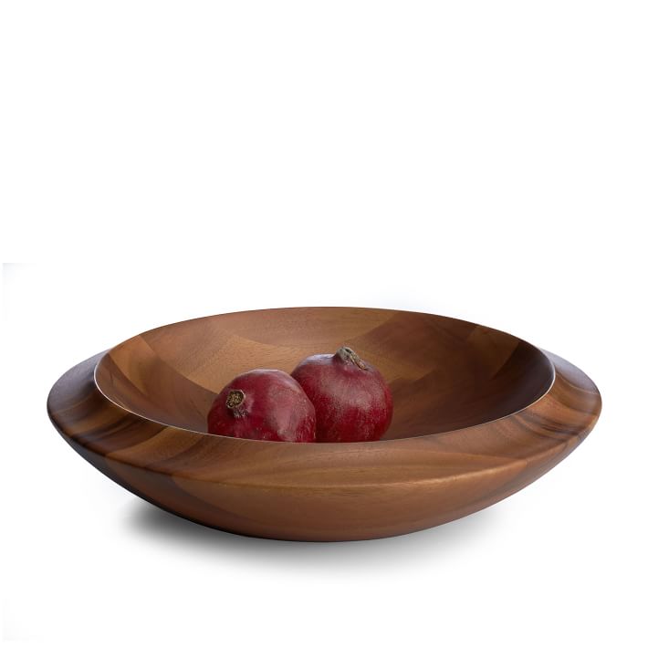 Nambe Skye Wood Decorative Bowl