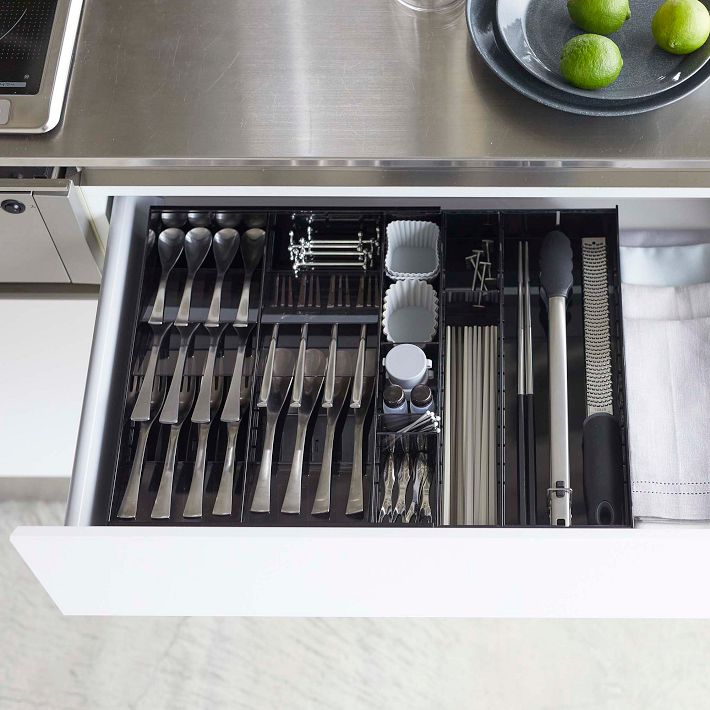 Office Kitchen Multi-Purpose Interlocking Drawer Organizer Bins - China  Bins and Storage Bins price