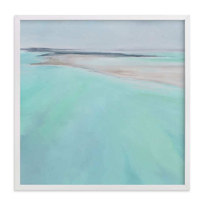 Aqua Waters Framed Wall Art by Minted for West Elm