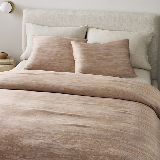 Silky TENCEL™ Striated Duvet Cover & Shams West Elm