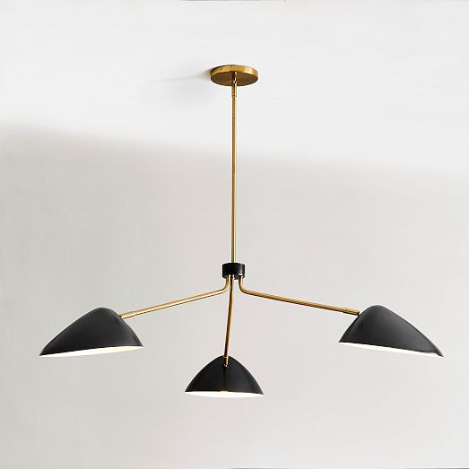 Curvilinear Mid-Century Chandelier (55