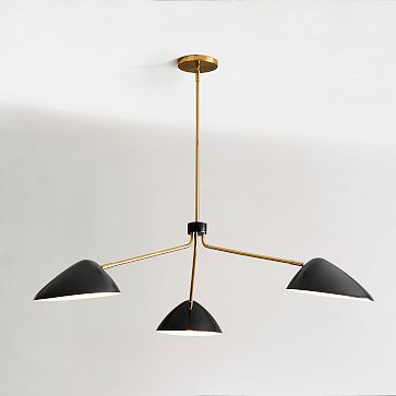 Curvilinear Mid-Century Chandelier (55