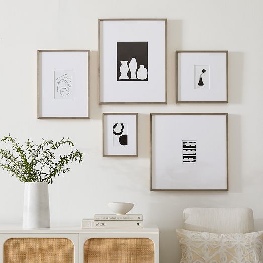 The Small-Space Organic Gallery Frames Set (Set of 5) | West Elm