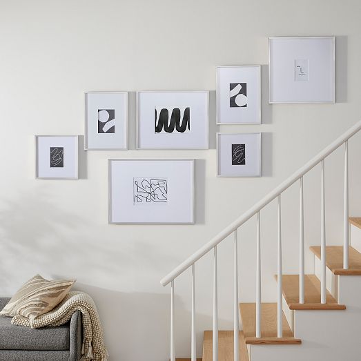 The Up-The-Stairs Gallery Frames Set (Set of 7) | West Elm