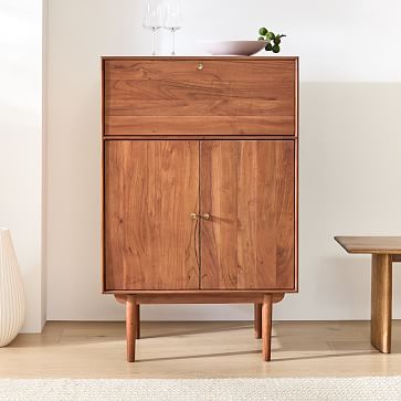 Keira Solid Wood Bar Cabinet (32