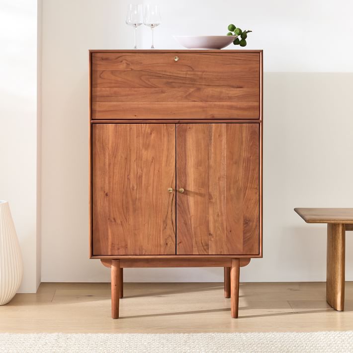 Keira Solid Wood Bar Cabinet (32&quot;)