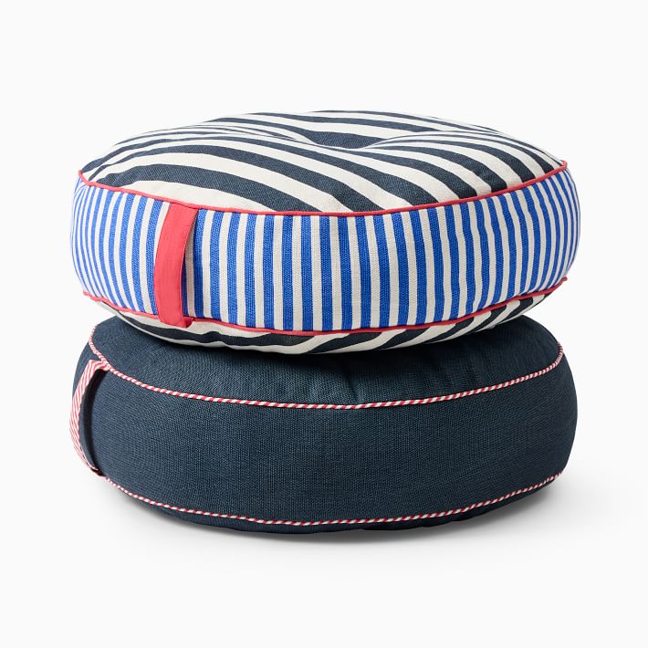 KULE Stripe Round Floor Cushion