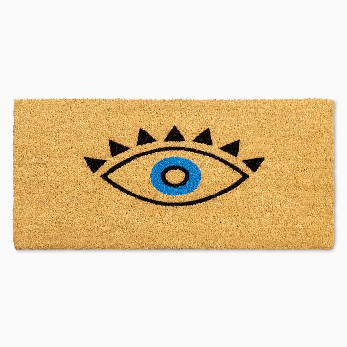 Nickel Designs Hand-Painted Doormat - Evil Eye