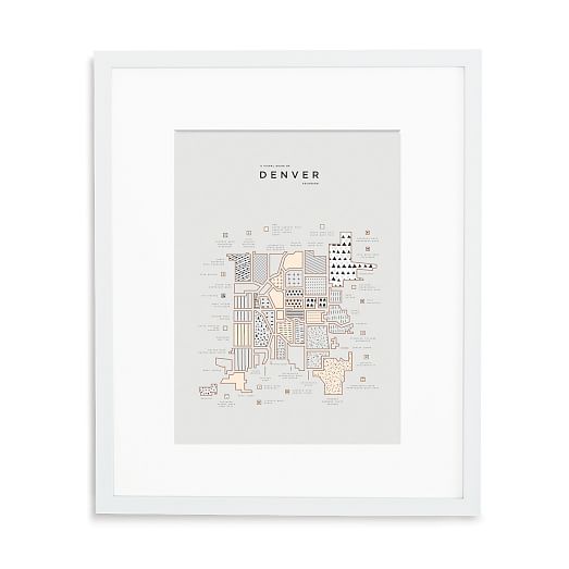 42 Pressed City Maps - Denver | West Elm