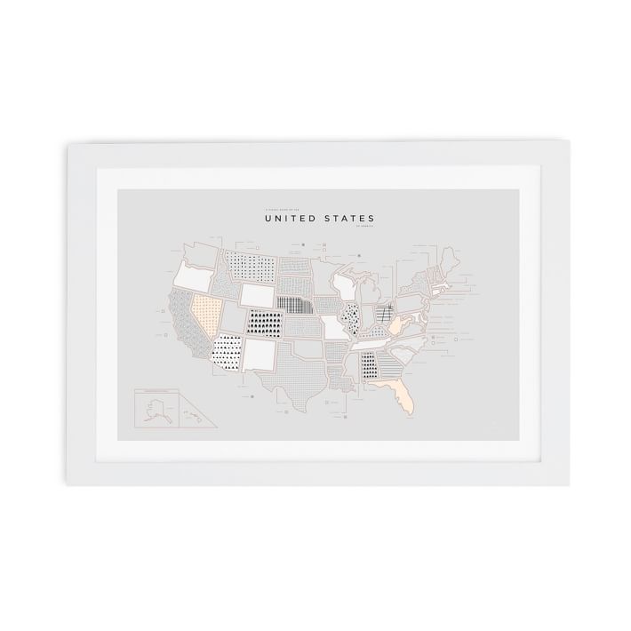 42 Pressed Map - USA | West Elm