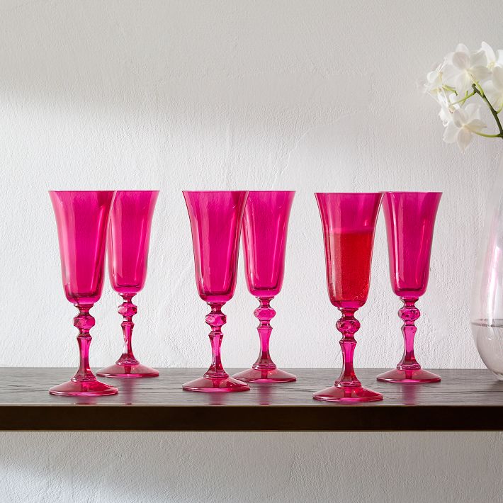 Rose Pink Glass Straw Set – Raine