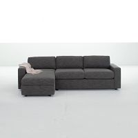 Urban 2-Piece Sleeper Sectional w/ Storage Chaise (111