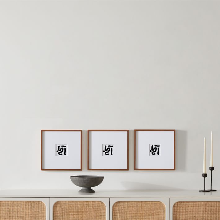 Multi-Mat Wood Gallery Frames - Walnut