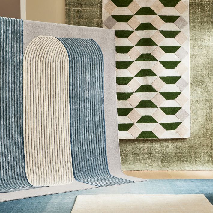 Faceted Tile Rug | West Elm