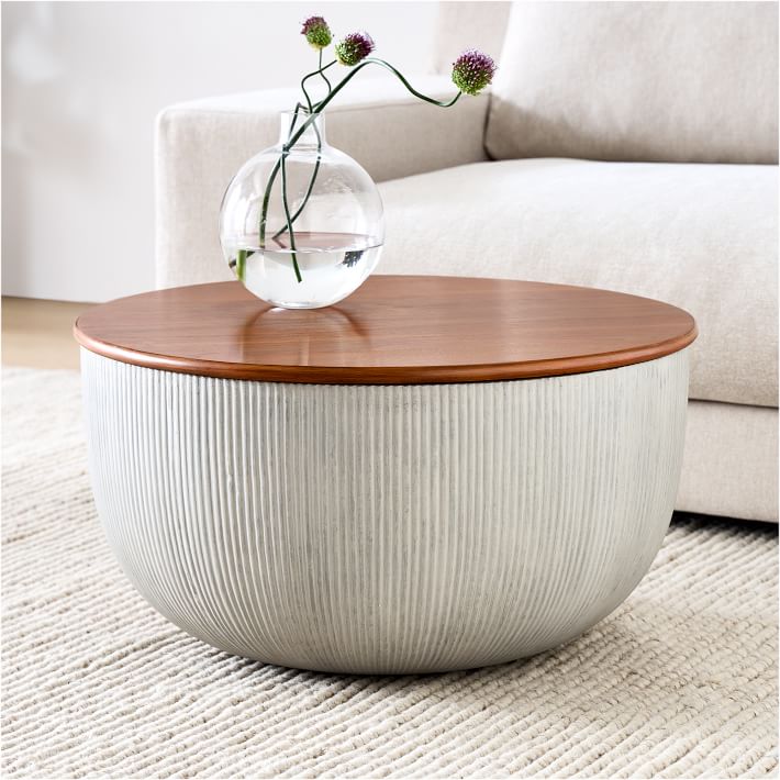 Round Sofa Table With Storage | Baci Living Room