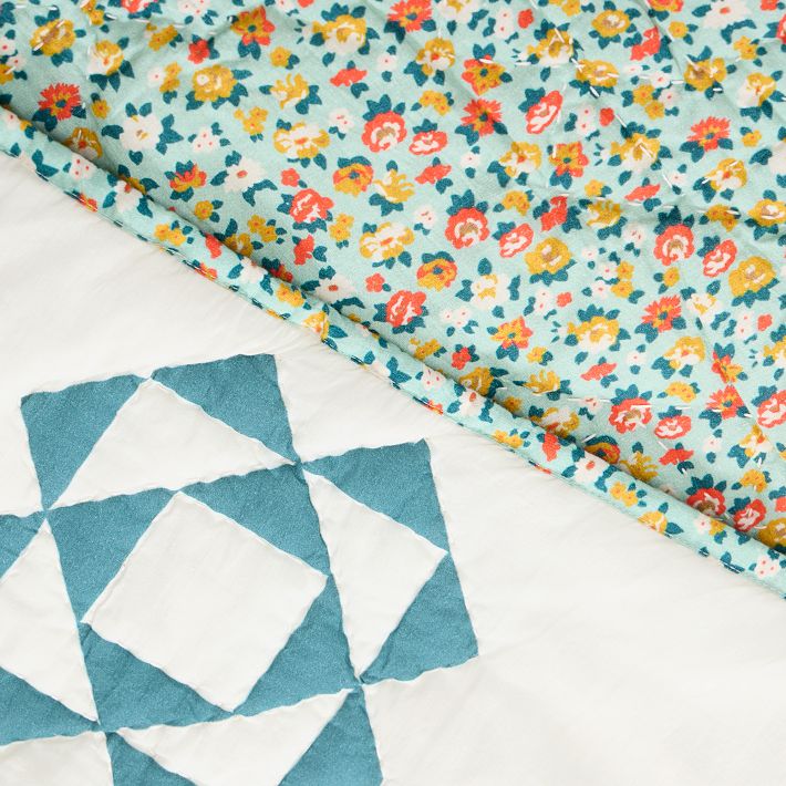 Misha & Puff Patchwork Triangle Toddler Quilt