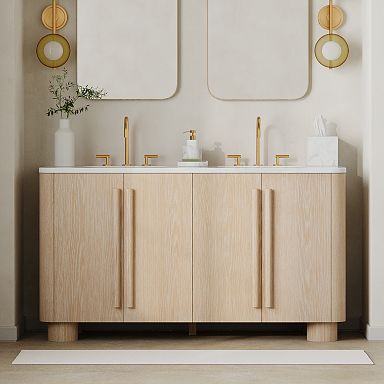 Wall Mounted Bathroom Vanity Ceramic Top Modern Bathroom Vanity and Sink  Storage Cabinet with Drawer and Mirror Bathroom Cabinets and Vanities Solid