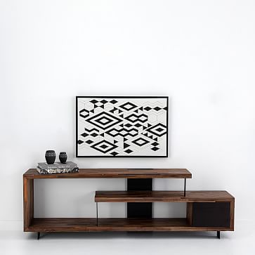 Staggered shop wood console
