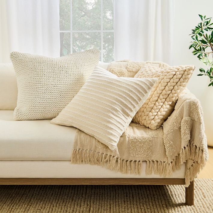 Braided pillow sales cover