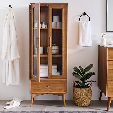 Mid-Century Bathroom Pharmacy Cabinet (60") | West Elm