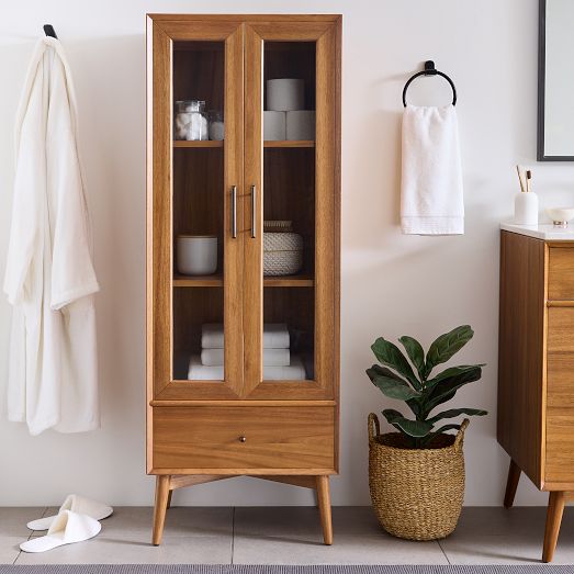 Mid-Century Double Bathroom Vanity (63–72) - Acorn