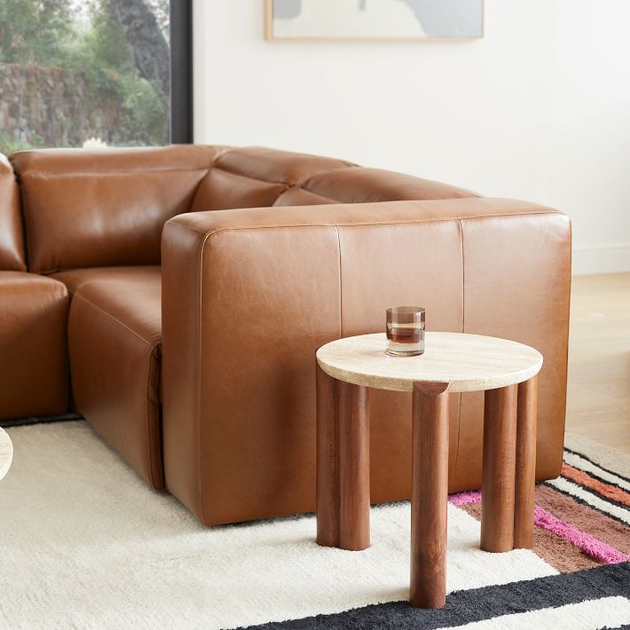 Build Your Own - Leo Motion Reclining Leather Sectional | West Elm