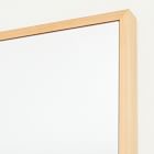 Thin Wood Rectangle Bath Mirror - 24