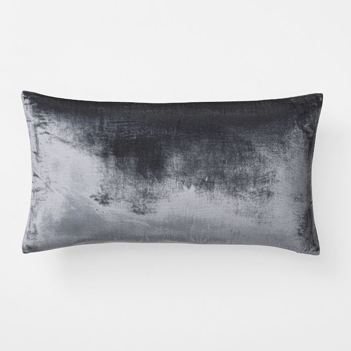 Lush Velvet Lumbar Pillow Cover + Insert