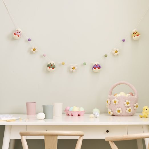 Wool Felt Ball and Bead Garland – The Address for Home Interiors