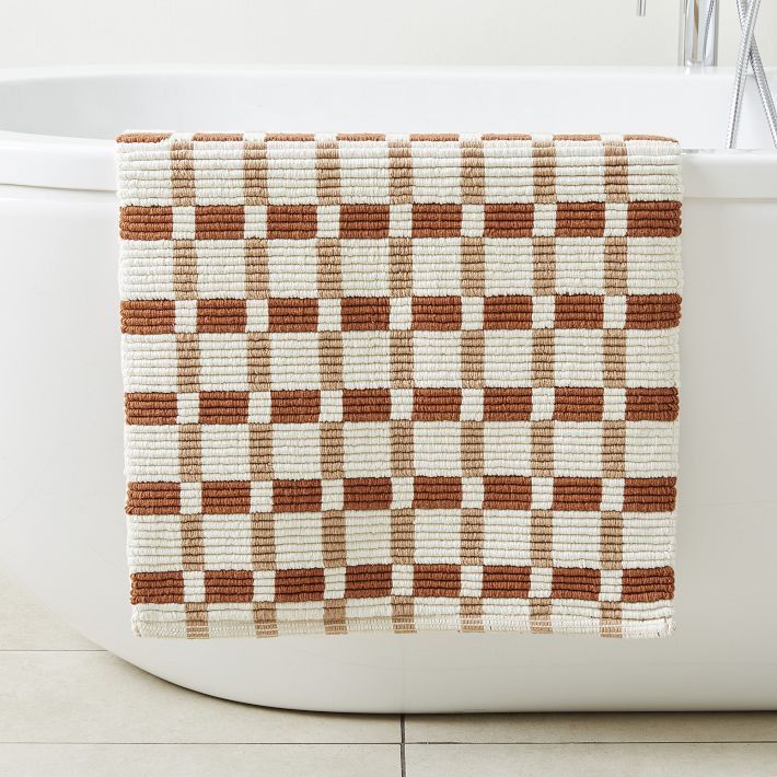 Angled Modern Bath Mat