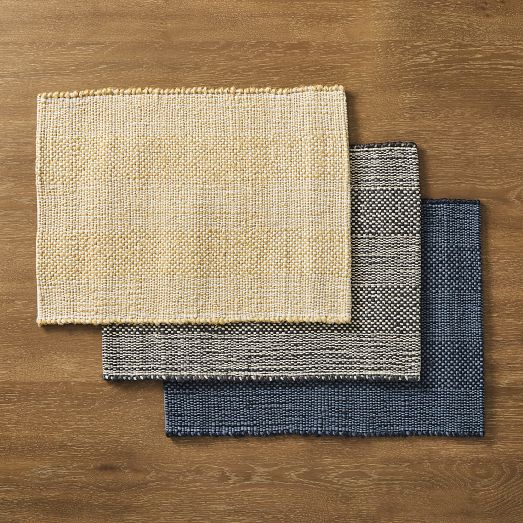 Chunky Textured Woven Placemats West Elm