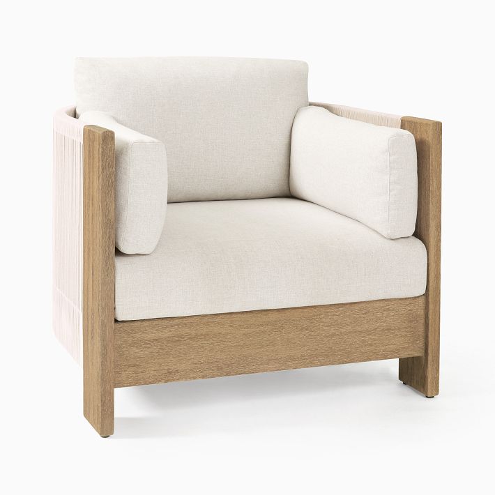 Porto Outdoor Lounge Chair Ottoman Set West Elm