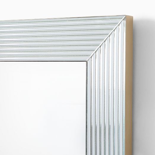 Textured Cut Glass Wall Mirror | West Elm