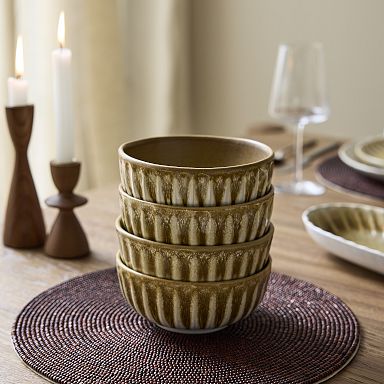 American Atelier Large Pasta Bowls, 42 Oz Wide Shallow Stoneware