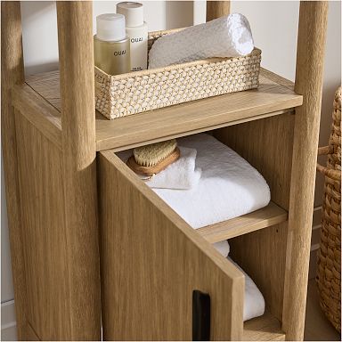 Elegant Home Fashions Wooden Bathroom Storage Medicine Cabinet