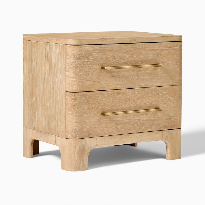 Leonora Vintage Platinum Nightstand