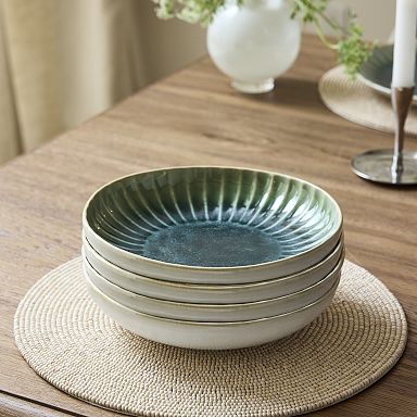 Pasta Bowl Set of 2, Aqua – Fleck