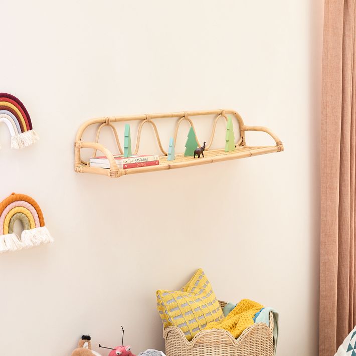 Milly Rattan Wall Mounted Shelf