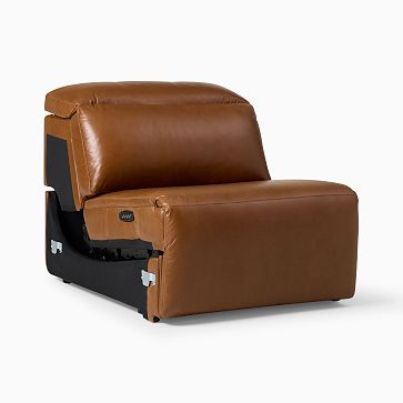 Build Your Own - Leo Motion Reclining Leather Sectional | West Elm