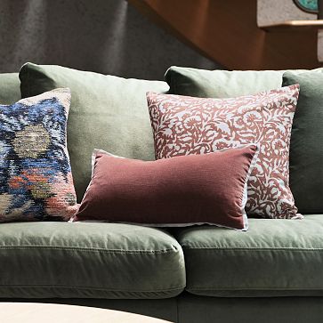 Batik Floral Pillow Cover | West Elm