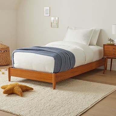 West elm simple bed frame deals acorn