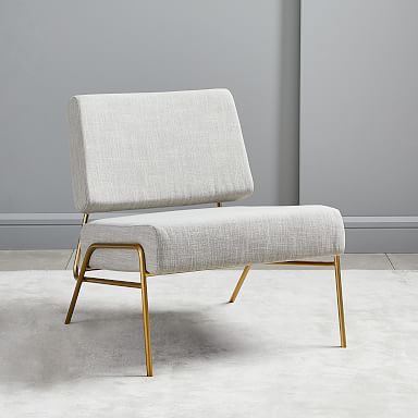 West elm armless online chair