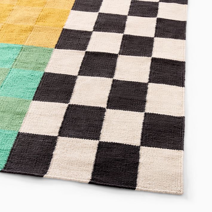 Checker Blocks Rug | West Elm