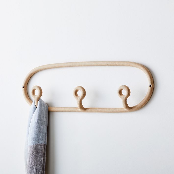 Trio Coat Rack, Black: SIN ceramics and home goods - Handmade in