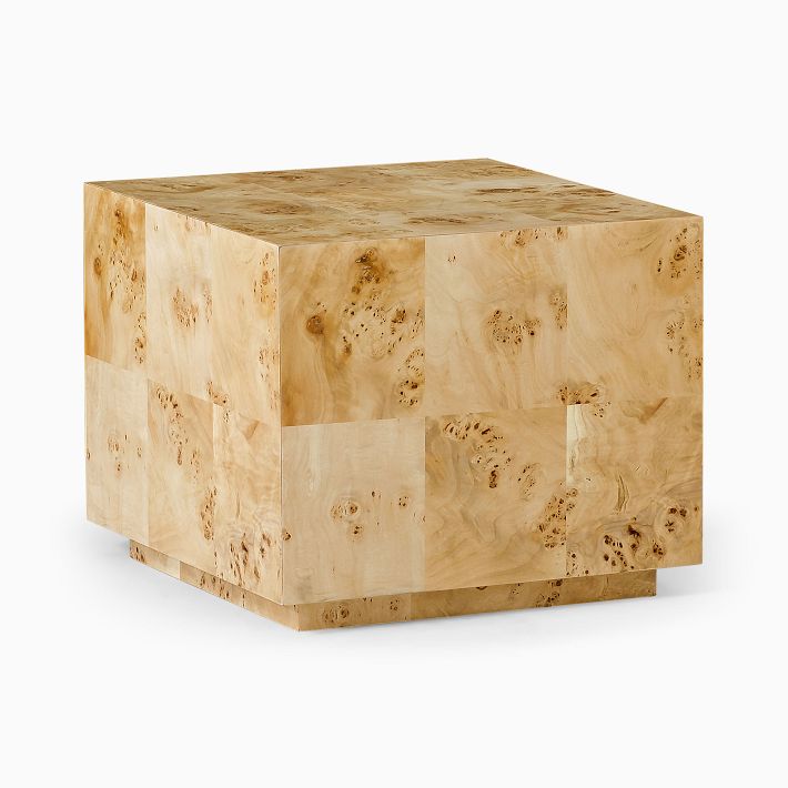 Volume Square Side Table (20) - Burl