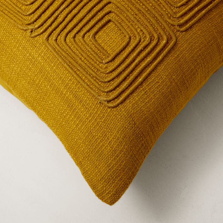Corded Grid Pillow Cover West Elm