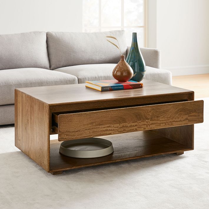 Long narrow coffee table 2024 with storage