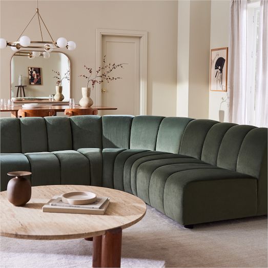 West Elm Work Belle Tufted Sectional