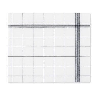 Creative Co-Op Black & White Grid Tea Towel - CORK