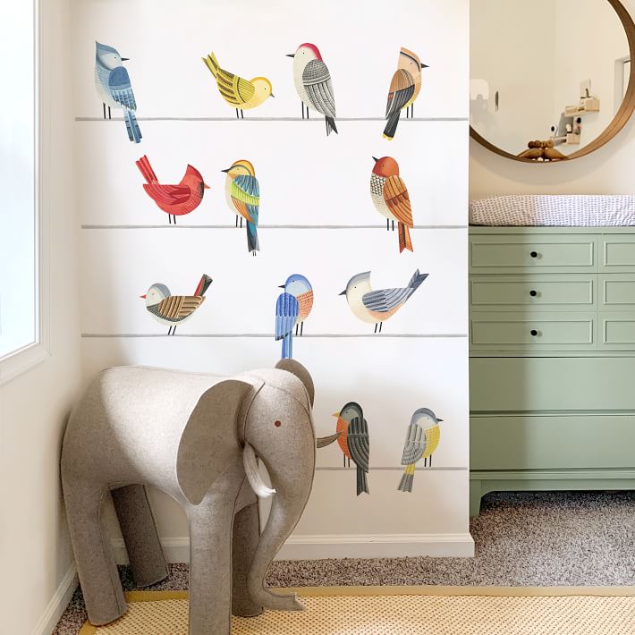 Wooden Bird Wall Hooks - For Light Sleepers